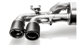 Akrapovic TP-CT/47/RS Akrapovic 18+ BMW M5 (F90) Evolution Tail Pipe Set (Carbon) w/ Red/White Akrapovic Logo - Fits 2018-2020 BMW M5