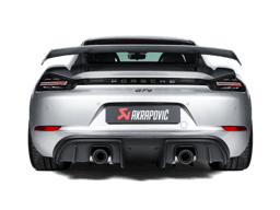Akrapovic S-PO/TI/18/1 Akrapovic 2020+ Porsche Cayman GT4 (718) Slip-On Race Line (Titanium) (Req Tips / Option 2) - Fits 2020 Porsche 718 Spyder