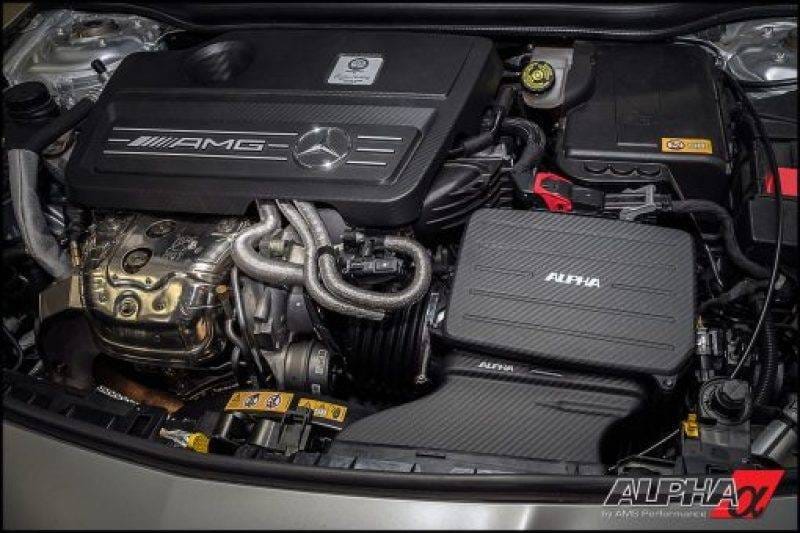 AMS ALP.19.08.0003-1 AMS Performance 14-18 Mercedes-Benz CLA 45 AMG 2.0T Alpha Cold Air intake w/Carbon Fiber Lid & Duct thumbnail 5