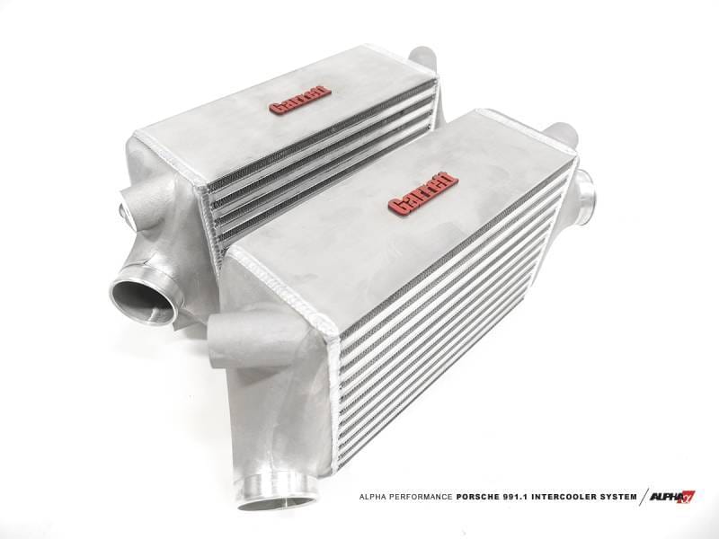 AMS ALP.23.09.0001-1 AMS Performance 13-15 Porsche 911 Turbo/Turbo S (991.1) Alpha Intercooler Kit w/Carbon Fiber Shrouds thumbnail 5