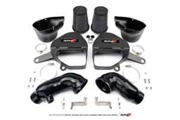 AMS ALP.28.08.0001-2 AMS Performance Infiniti Q50/Q60 Red Alpha Matte Carbon Intake Kit