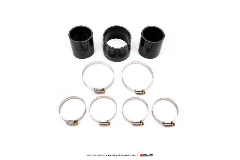 AMS AMS.39.09.0001-1 AMS Performance 15-18 BMW M3 / 15-20 BMW M4 w/ S55 3.0L Turbo Engine Charge Pipes thumbnail 2