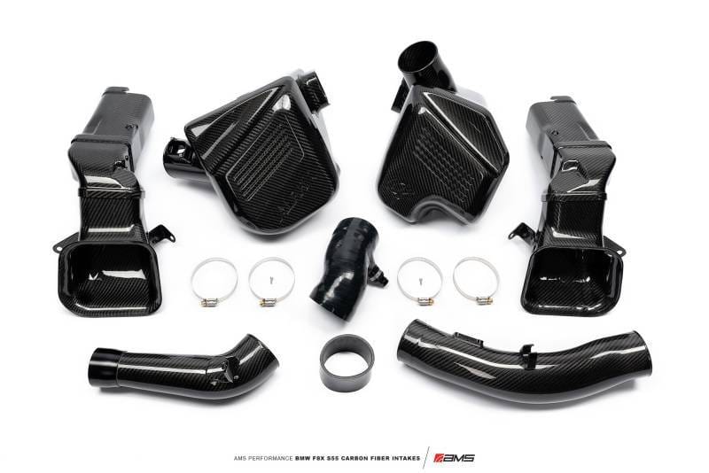 AMS AMS.39.08.0001-1 AMS Performance 15-18 BMW M3 / 15-20 BMW M4 w/ S55 3.0L Turbo Engine Carbon Fiber Intake