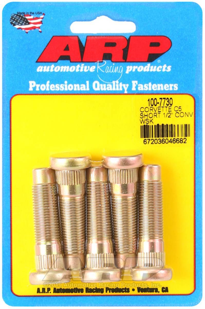 ARP 100-7730 ARP Chevrolet Corvette C5 Short 1/2in Conversion Wheel Stud Kit