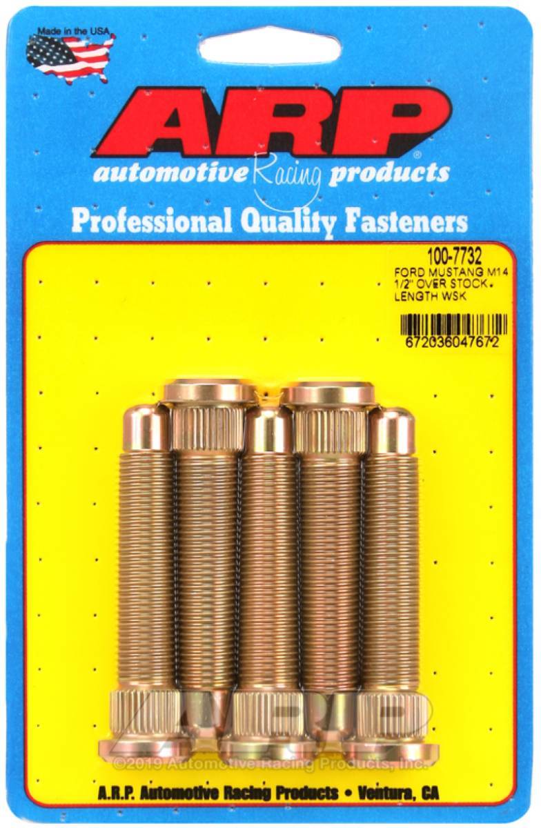 ARP 100-7732 ARP 2015+ Ford Mustang GT M14 1/2in Over Stock Length Wheel Stud Kit