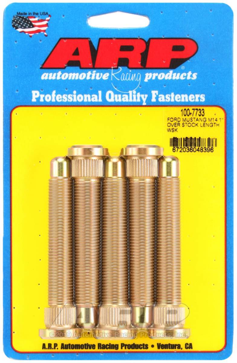ARP 100-7733 ARP 2015 Ford Mustang M14 1in Over Stock Length Wheel Stud Kit