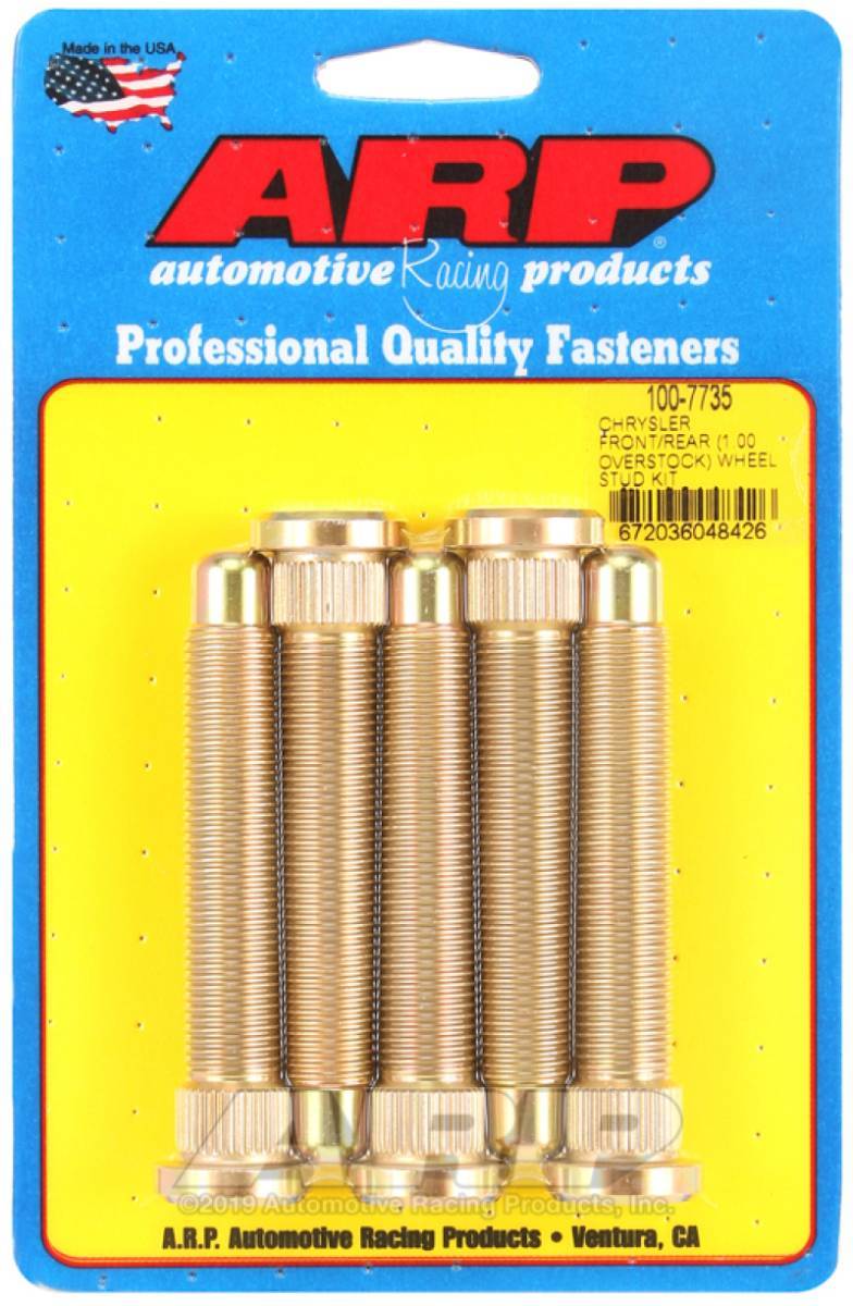 ARP 100-7735 ARP Chrysler Front / Rear M14 1.000 Over Stock Wheel Stud Kit