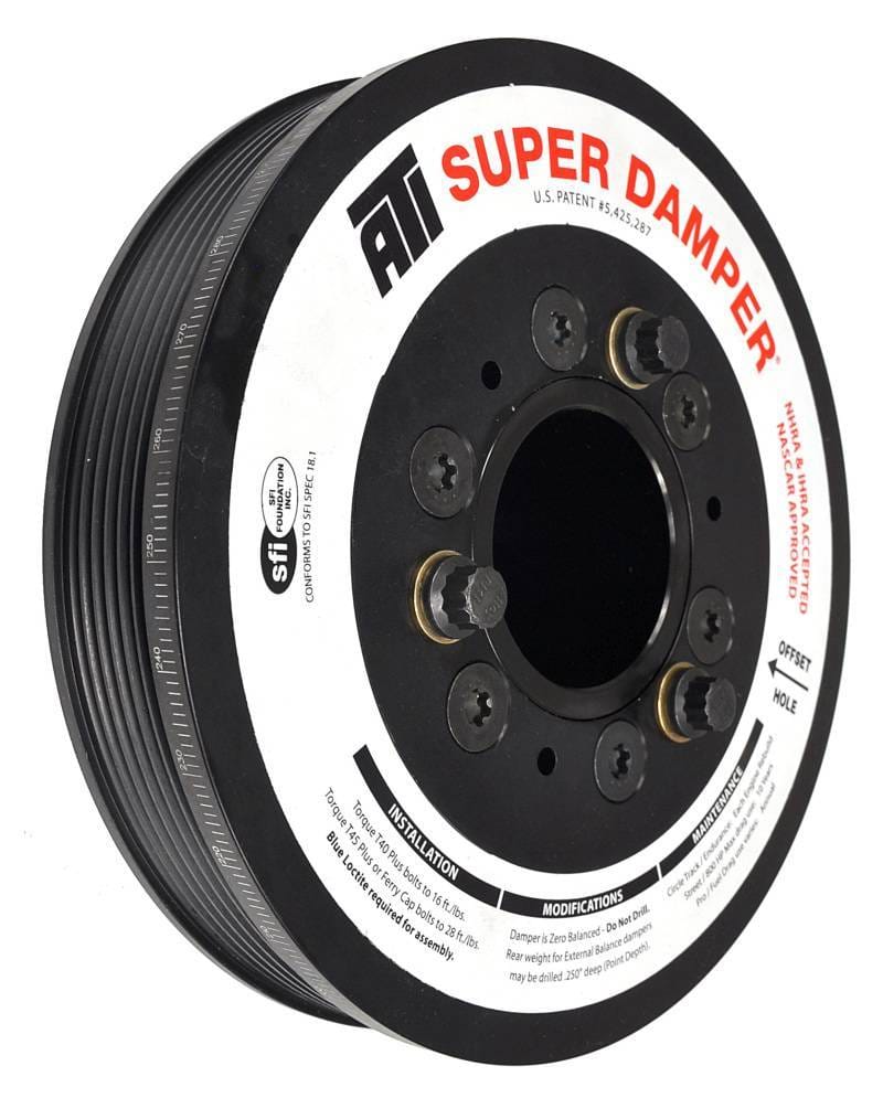 ATI ATI917302 ATI Damper - 7.48in - Alum LW - 6 Grv - LS1/LS2 - F & V Body - No A/C - 3 Ring