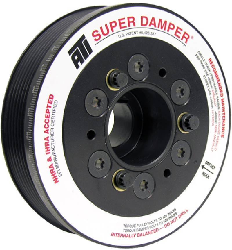 ATI ATI918253 ATI Damper - 5.67in - Alum - 6 Grv - Mitsubishi Evo 10 - 3 Percent UD - 08+ - 1Pc