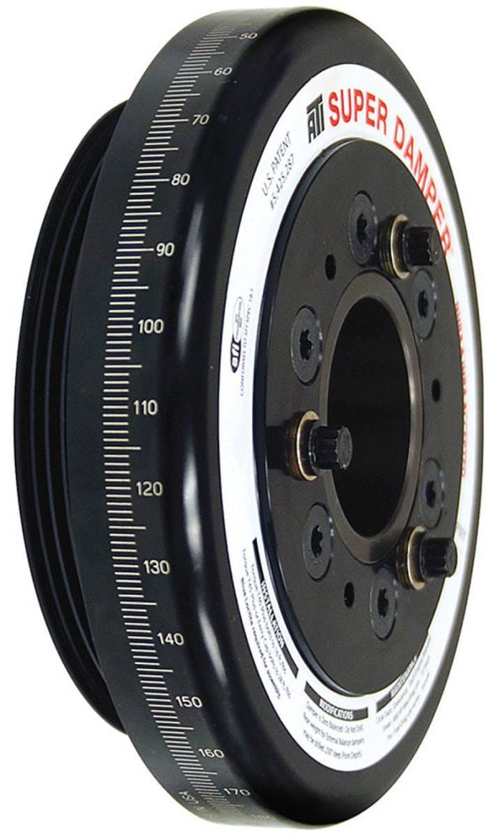 ATI ATI918456 ATI Damper - 7.074in - Alum - Honda D - 4 Grv Rear Aluminum Pulley - 10 Percent Underdrive