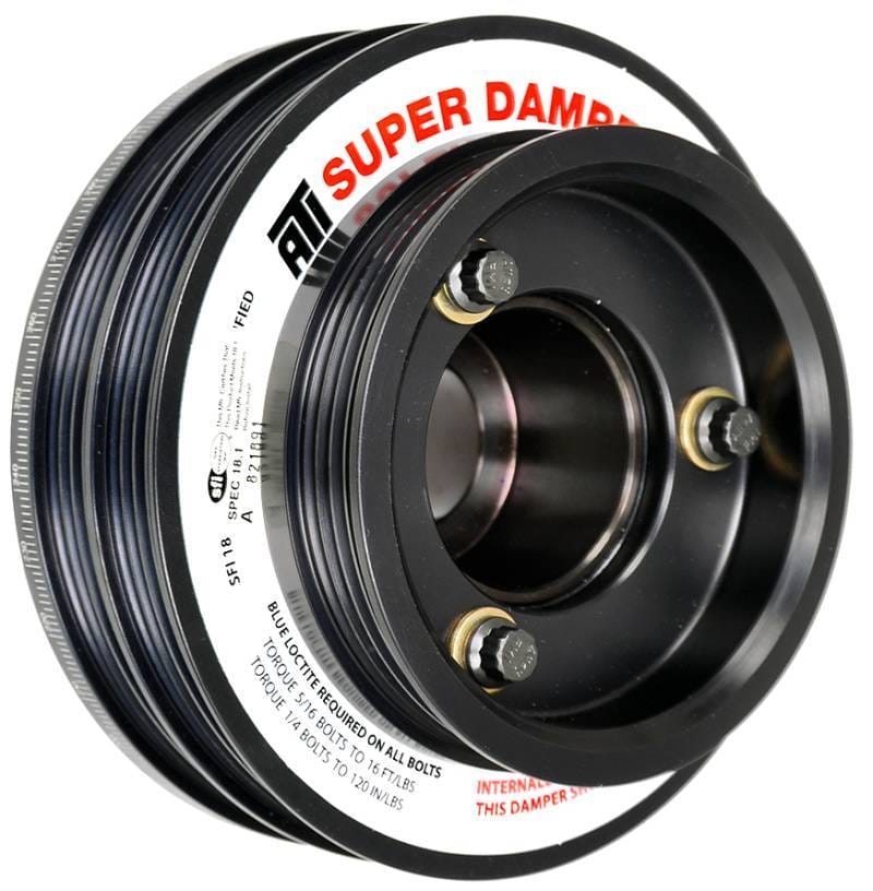 ATI ATI918598 ATI Damper - 5.67in - Alum - (2) 4 Grv - Nissan RB26 - R33 34 - 1Pc - w/Power Steering Pulley