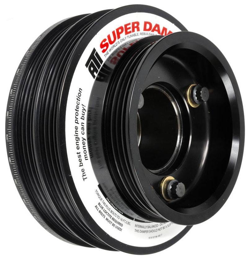 ATI ATI918599 ATI Damper - 5.67in - Alum - (2) 4 Grv - Nissan RB26 - R32 Only - 1Pc - w/Power Steering Pulley