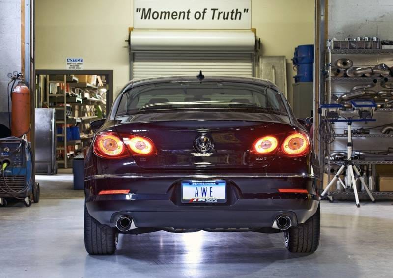 AWE Tuning 3010-33022 AWE Tuning VW CC Touring Edition Exhaust Dual Outlet - Diamond Black Tips thumbnail 5