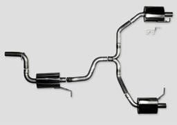 AWE Tuning 3010-32018 AWE Tuning VW CC Touring Edition Exhaust Dual Outlet - Chrome Silver Tips