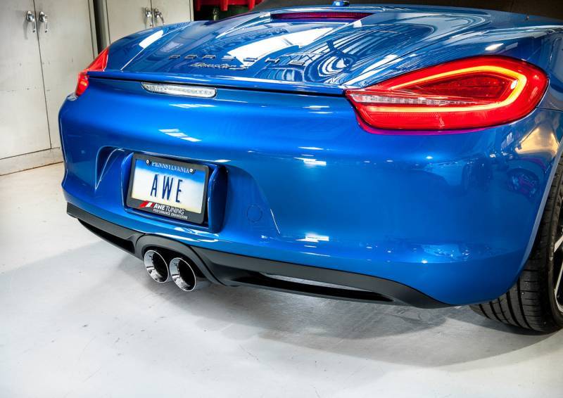 AWE Tuning 3010-32020 AWE Tuning Porsche 981 Performance Exhaust System - w/Chrome Silver Tips thumbnail 5