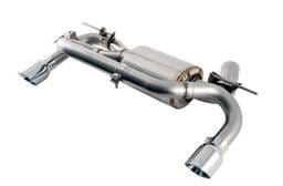 AWE Tuning 3010-32032 AWE Tuning BMW F3X 340i Touring Edition Axle-Back Exhaust - Chrome Silver Tips (90mm)