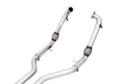 AWE Tuning 3010-42054 AWE Tuning Audi B9 S4 Track Edition Exhaust - Non-Resonated (Silver 102mm Tips)