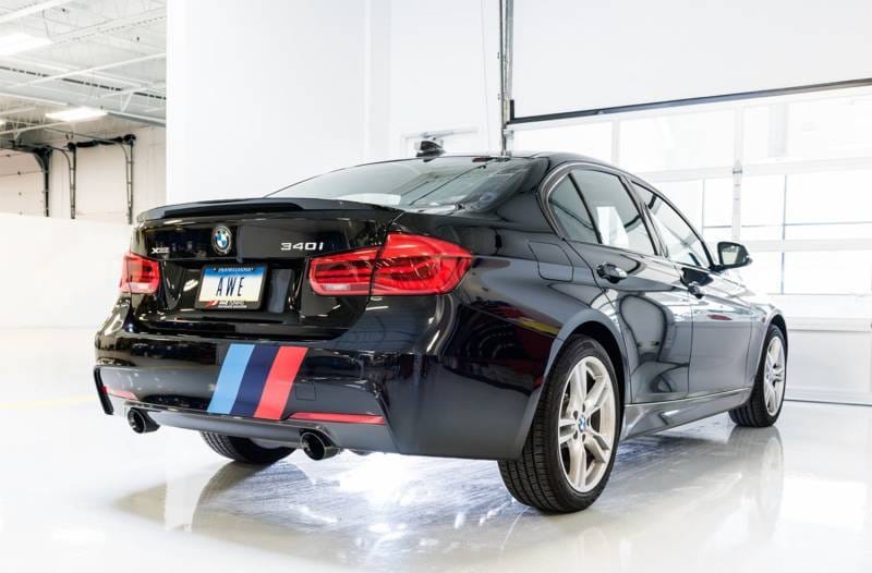 AWE Tuning 3010-33040 AWE Tuning BMW F3X 340i Touring Edition Axle-Back Exhaust - Diamond Black Tips (90mm) thumbnail 7