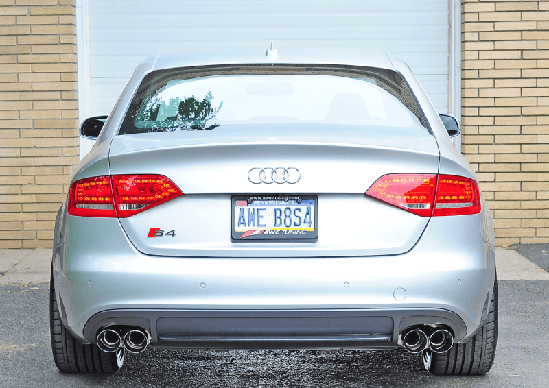 AWE Tuning 3010-42018 AWE Tuning Audi B8 / B8.5 S4 3.0T Touring Edition Exhaust - Chrome Silver Tips (90mm) thumbnail 5
