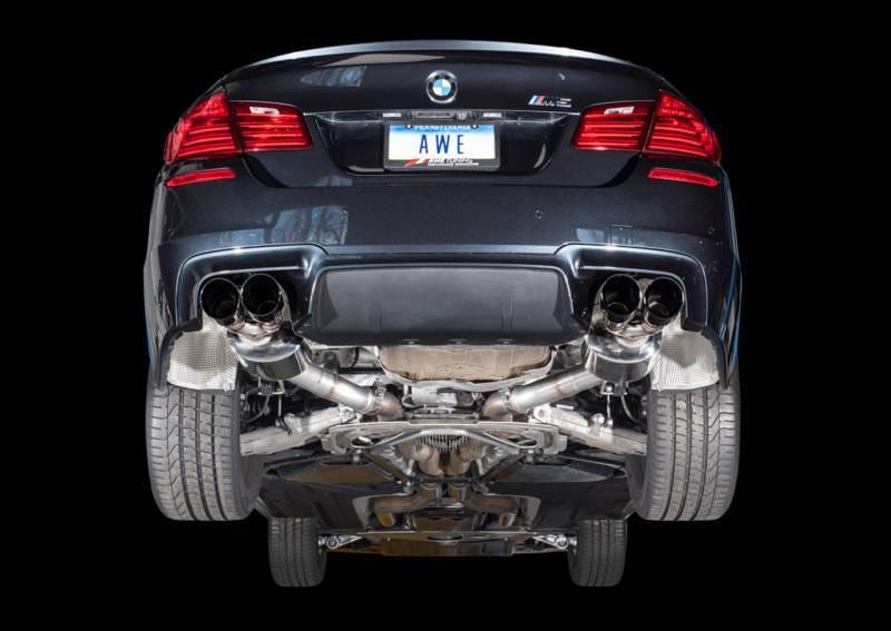 AWE Tuning 3015-43066 AWE Tuning BMW F10 M5 Touring Edition Axle-Back Exhaust Diamond Black Tips thumbnail 7