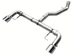 AWE Tuning 3020-32429 AWE Tuning 19-23 BMW 330i / 21-23 BMW 430i Base G2X Track Edition Axle-Back Exhaust - Chrome Silver