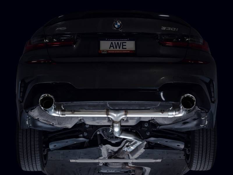 AWE Tuning 3020-32429 AWE Tuning 19-23 BMW 330i / 21-23 BMW 430i Base G2X Track Edition Axle-Back Exhaust - Chrome Silver thumbnail 17