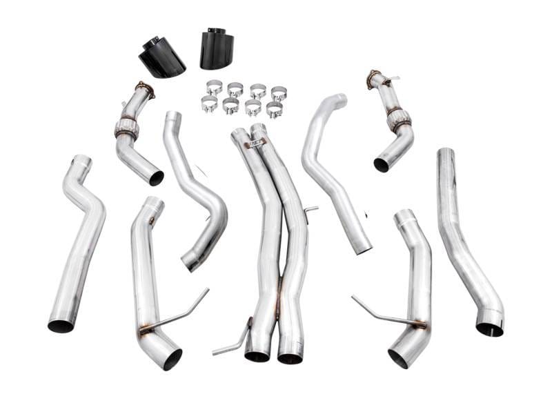 AWE Tuning 3020-33060 AWE Tuning Audi B9 RS5 Sportback Track Edition Exhaust- Non Resonated - Diamond Black RS-Style Tips thumbnail 7