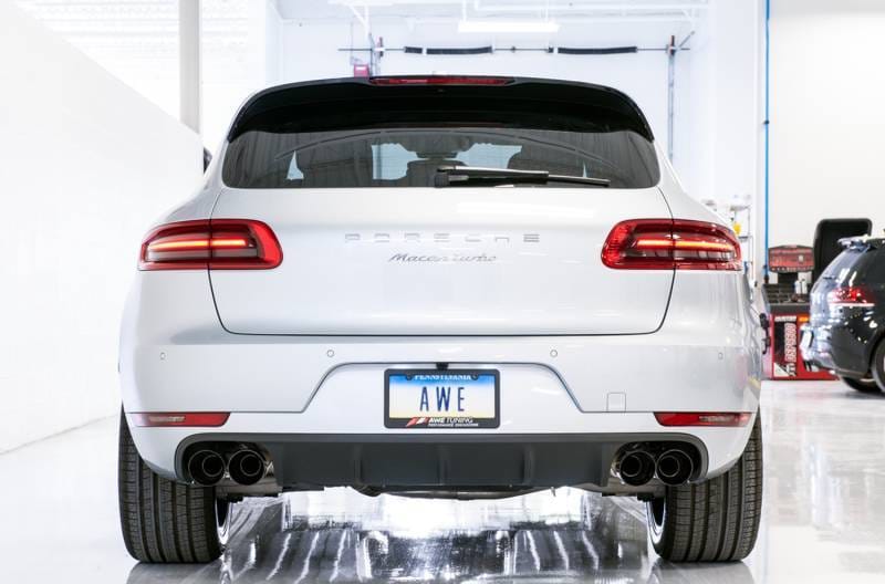 AWE Tuning 3020-43040 AWE Tuning Porsche Macan Track Edition Exhaust System - Diamond Black 102mm Tips thumbnail 5