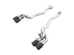 AWE Tuning 3025-43065 AWE Tuning 18-19 BMW M5 (F90) 4.4T AWD SwitchPath Axle-Back Exhaust - Diamond Black Tips