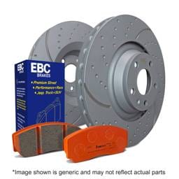 EBC Brakes S8KF1240 EBC S8 Brake Pad and Rotor Kit - Fits 2005-2007 Land Rover LR3