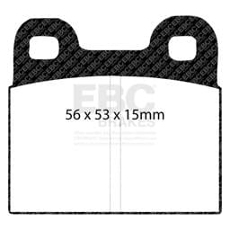 EBC Brakes UD030 EBC 71-79 Volkswagen Beetle 1.3 (1300) Ultimax2 Front Brake Pads - Fits select 1963-1994 Alfa Romeo, Porsche applications