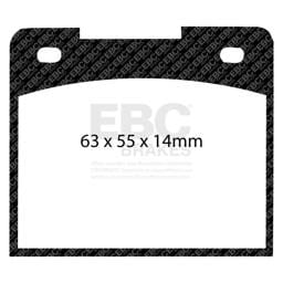 EBC Brakes UD044 EBC 64-66 Ford Cortina 1.2 Ultimax2 Front Brake Pads - Fits 1967-1975 Lotus Elan, Europa, Seven