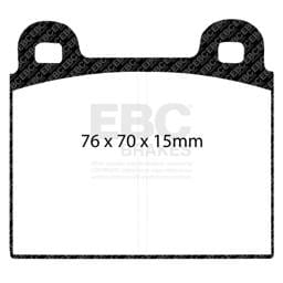 EBC Brakes UD045 EBC 68-72 Alfa Romeo 1750 1.75 Ultimax2 Front Brake Pads - Fits select 1959-1994 Alfa Romeo, Mercedes-Benz applications
