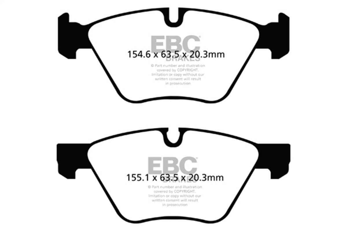 EBC Brakes UD1061 EBC 09+ BMW Z4 3.0 (E89) Ultimax2 Front Brake Pads - Fits select 2004-2016 BMW models