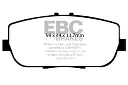 EBC Brakes UD1180 EBC 06-15 Mazda Miata MX5 2.0 Ultimax2 Rear Brake Pads - Fits 2018-2020 Fiat 124 Spider