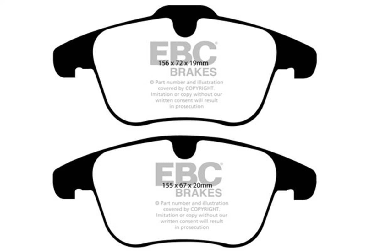 EBC Brakes UD1306 EBC 07-12 Land Rover LR2 3.2 Ultimax2 Front Brake Pads - Fits 2009-2013 Land Rover LR2