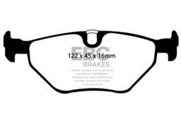 EBC Brakes UD1239 EBC 01-03 BMW 525i 2.5 (E39) Ultimax2 Rear Brake Pads - Fits 1997-2003 BMW 540i, 525i, 528i