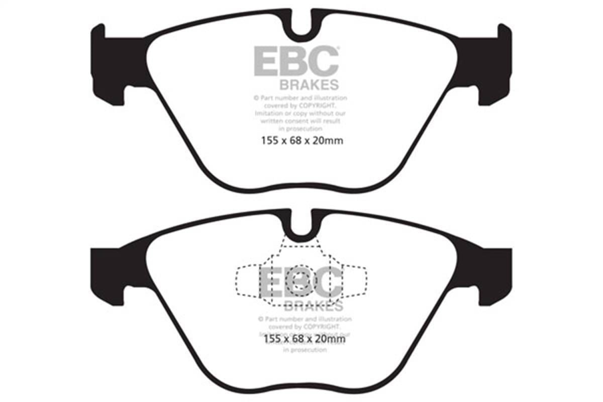 EBC Brakes UD1260 EBC 13+ BMW X1 2.0 Turbo (28i) Ultimax2 Front Brake Pads - Fits select 2007-2015 BMW models