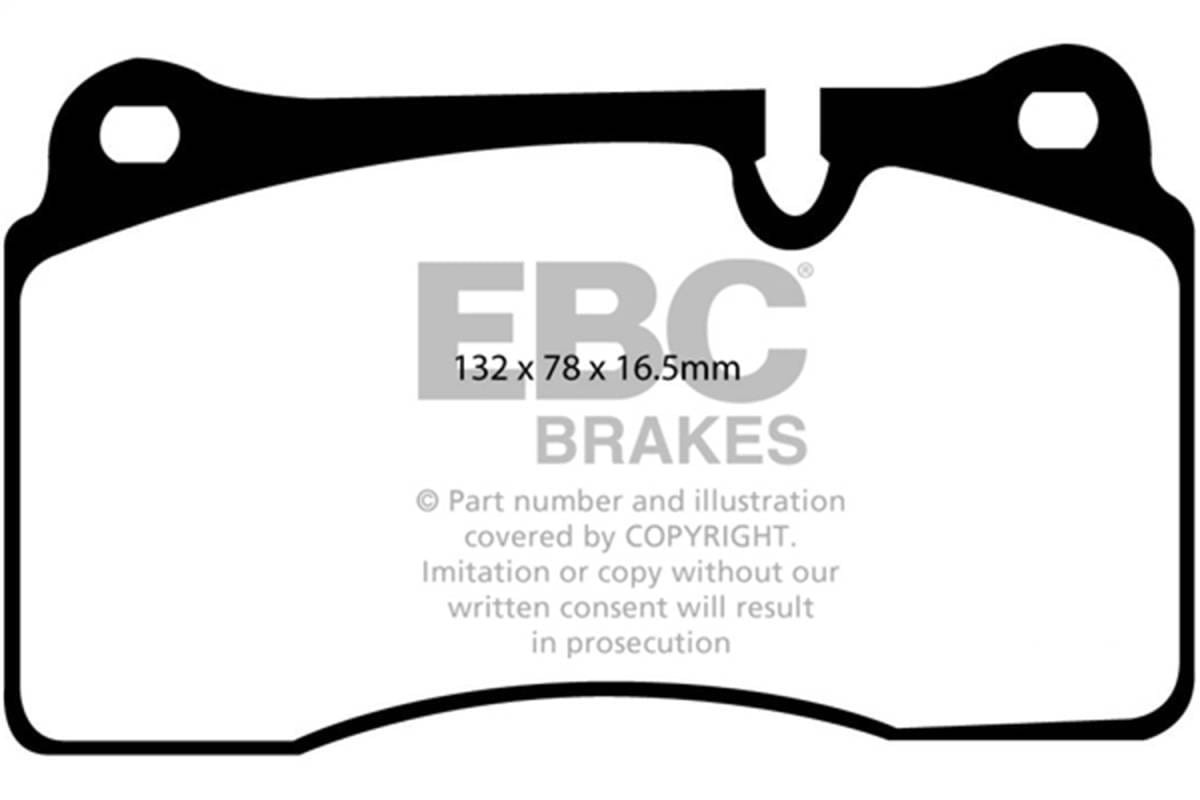 EBC Brakes UD1263 EBC 05-09 Land Rover Range Rover 4.2 Supercharged Ultimax2 Front Brake Pads - Fits 2006-2009 Land Rover Range Rover