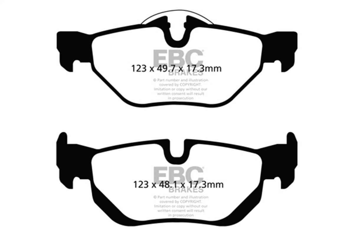 EBC Brakes UD1267 EBC 13+ BMW X1 2.0 Turbo (28i) Ultimax2 Rear Brake Pads - Fits select 2006-2015 BMW models