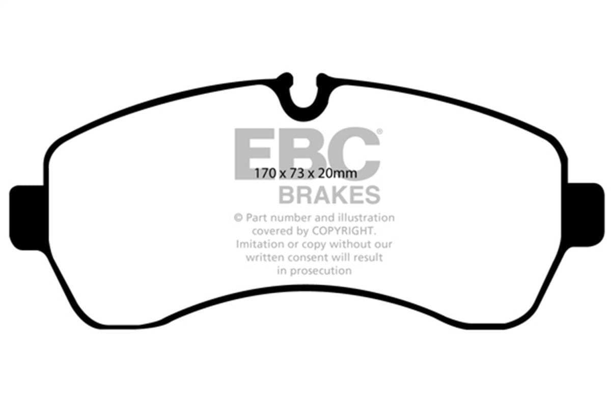 EBC Brakes UD1268 EBC 07+ Dodge Sprinter 3500 Ultimax2 Front Brake Pads - Fits 2014-2023 Mercedes-Benz Sprinter 3500, Sprinter 1500