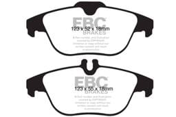EBC Brakes UD1341 EBC 12-14 Mercedes-Benz C250 (W204) 1.8 Turbo Ultimax2 Rear Brake Pads - Fits select 2008-2015 Mercedes-Benz models