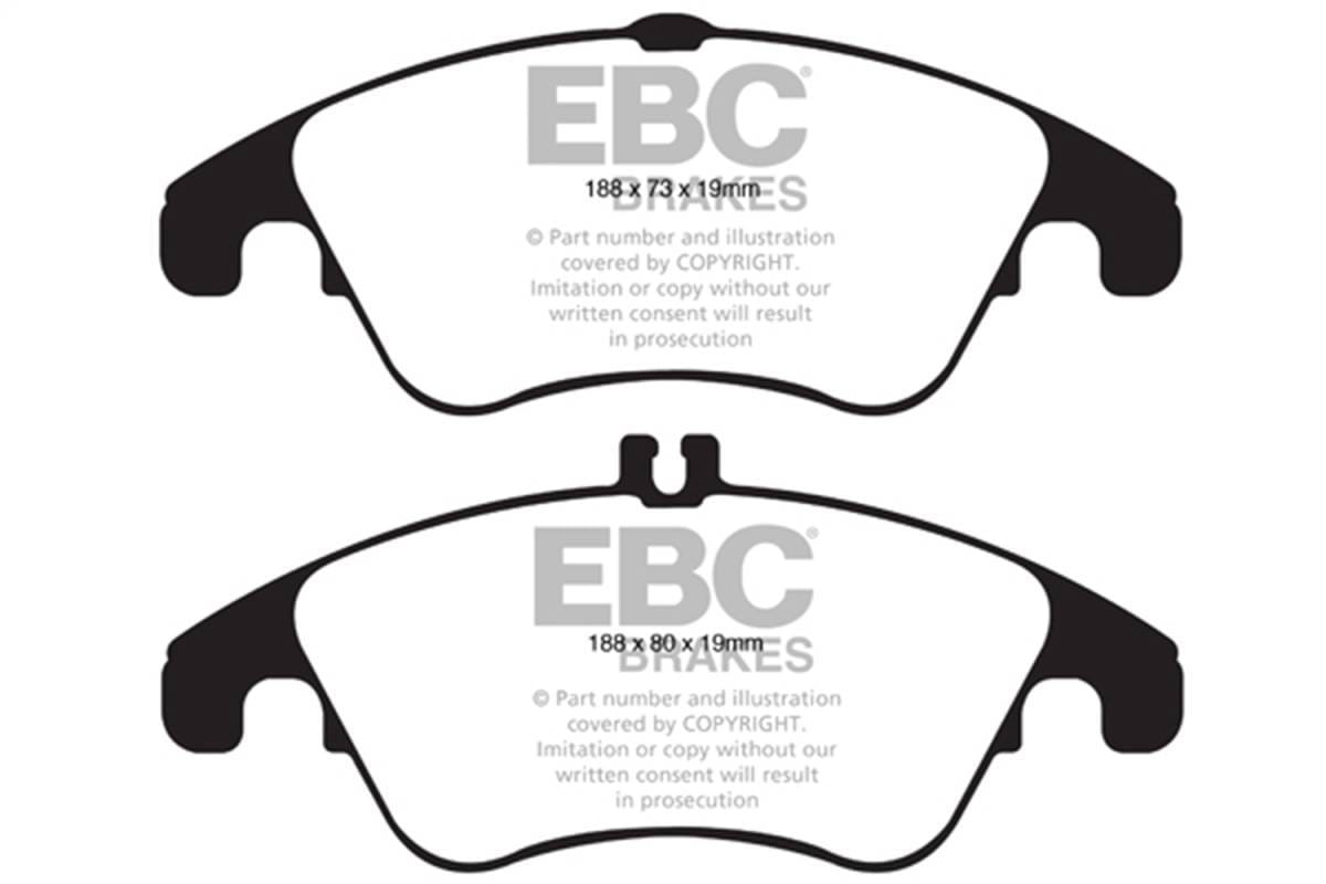 EBC Brakes UD1342 EBC 13-14 Mercedes-Benz C300 (W204) 3.5 Ultimax2 Front Brake Pads - Fits 2010-2017 Mercedes-Benz E350, E250, E400