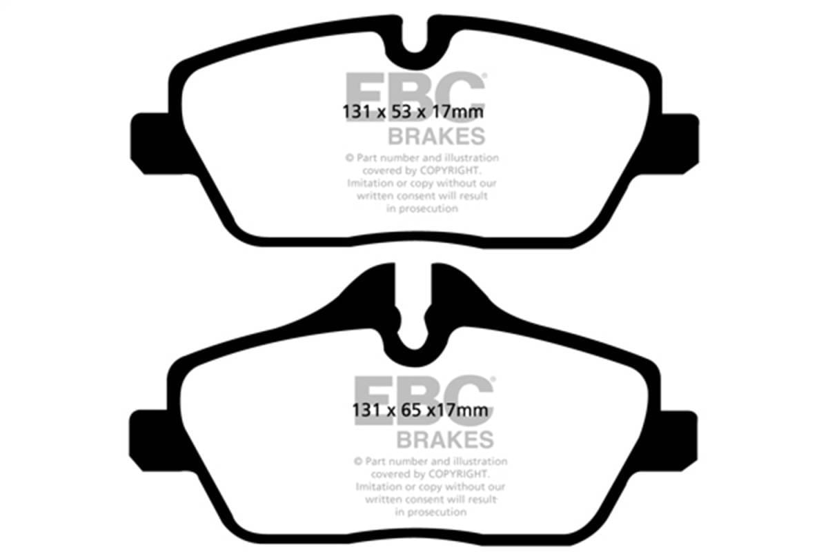 EBC Brakes UD1308 EBC 14+ BMW i3 Electric Ultimax2 Front Brake Pads - Fits 2007-2023 Mini Cooper