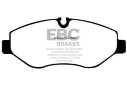 EBC Brakes UD1316 EBC 07+ Dodge Sprinter 2500 Ultimax2 Front Brake Pads - Fits 2012-2017 Mercedes-Benz Sprinter 2500