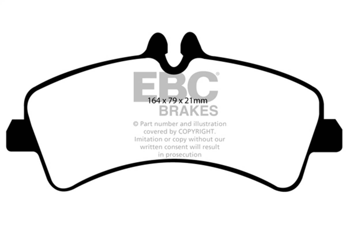 EBC Brakes UD1318 EBC 07+ Dodge Sprinter 3500 DRW Ultimax2 Rear Brake Pads - Fits 2010-2017 Mercedes-Benz Sprinter 3500
