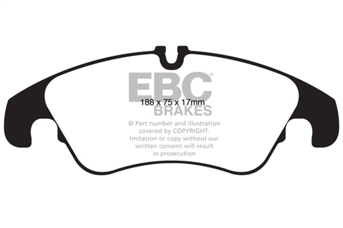 EBC Brakes UD13221 EBC 11 Audi A6 2.0 Turbo Ultimax2 Front Brake Pads - Fits 2011-2018 Audi Q5, A6 Quattro, A6