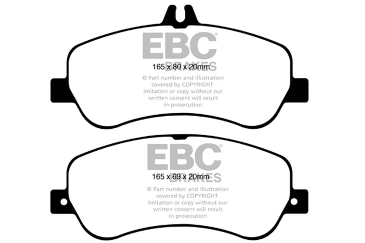 EBC Brakes UD1406 EBC 13-16 Mercedes-Benz GLK250 2.1 Twin TD Ultimax2 Front Brake Pads - Fits 2013-2015 Mercedes-Benz GLK350, GL63 AMG
