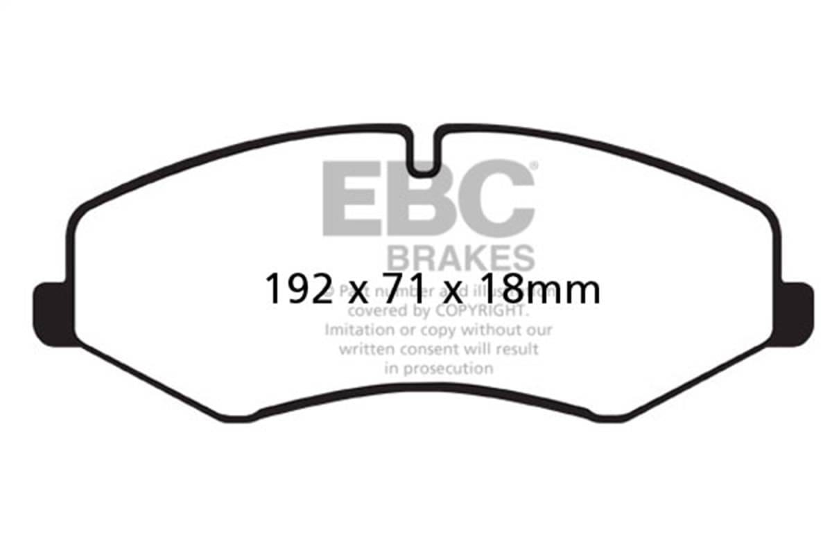 EBC Brakes UD1425 EBC 10-14 Land Rover LR4 5 Ultimax2 Front Brake Pads - Fits 2010-2013 Land Rover Range Rover Sport, Range Rover