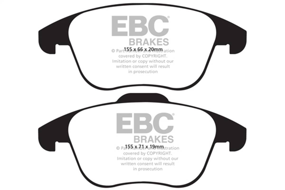 EBC Brakes UD1375 EBC 15 and up Audi Q3 2.0 Turbo Ultimax2 Front Brake Pads - Fits 2009-2022 Volkswagen, Audi models